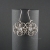 Senanque, Biżuteria, Kolczyki, Crystal Flower - srebrne kolczyki z kryształem góskim