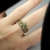 Gałązki liściaste w fiolecie - pierścionek z brązu z cyrkonią / Drakonaria / Biżuteria / Pierścionki