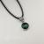 W punkt - srebrny wisiorek z zielonym onyksem / Drakonaria / Biżuteria / Naszyjniki