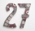 oliwa72, Dekoracja Wnętrz, Ceramika, Cyfry na dom "27"