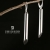 SIMPLICITY- kolczyki srebrne z drewnem czarnego dębu / stobieckidesign / Biżuteria / Kolczyki