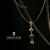 ORANGE vs. BLACK II- wisiorek  z agatu i lawy wulkanicznej / Stobiecki Design / Biżuteria / Wisiory