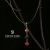 ORANGE vs. BLACK II- wisiorek  z agatu i lawy wulkanicznej / Stobiecki Design / Biżuteria / Wisiory