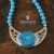 BLUE MOON- naszyjnik z serii NEURONY ze srebrnym wisiorkiem / stobieckidesign / Biżuteria / Naszyjniki