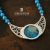 BLUE MOON- naszyjnik z serii NEURONY ze srebrnym wisiorkiem / Stobiecki Design / Biżuteria / Naszyjniki