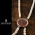 PERŁOWE ROSARIUM II- naszyjnik z naturalnych pereł ze srebrną różą / stobieckidesign / Biżuteria / Naszyjniki