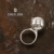 stobieckidesign, Biżuteria, Pierścionki, SNOWBALL- pierścionek srebrny z białym koralem