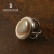 CAFE AU LAIT- pierścionek srebrny z krzemieniem pasiastym