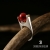 RED DOT - pierścionek srebrny z czerwonym jadeitem / Stobiecki Design / Biżuteria / Pierścionki