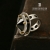MAGNIFYING GLASS VI- pierścionek srebrny z czarną cyrkonią / stobieckidesign / Biżuteria / Pierścionki