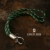 WIND & WATER - bransoletka z zielonej linki żeglarskiej i srebra / stobieckidesign / Biżuteria / Bransolety