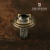 TRIPLETTE II- pierścionek srebrno-mosiężny z cyrkonią w kolorze oliwinu / stobieckidesign / Biżuteria / Pierścionki