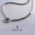 MAGNIFYING GLASS -  naszyjnik z pereł i labradorytów ze srebrnym  wisiorkiem z akwamarynową cyrkonią / stobieckidesign / Biżuteria / Naszyjniki
