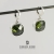 Srebrne kolczyki z oliwinową cyrkonią / stobieckidesign / Biżuteria / Kolczyki