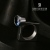 Błękitna KWADRATURA KOŁA- pierścionek z cyrkonią zarezerwowany dla Pani Marzeny / stobieckidesign / Biżuteria / Pierścionki