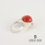 RED DOT- srebrny pierścionek z koralem / Stobiecki Design / Biżuteria / Pierścionki