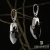 Stobiecki Design, Biżuteria, Kolczyki, BLACK & WHITE II-  kolczyki z kryształem Swarovskiego i cyrkonią