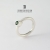 MINIMALIST- pierścionek srebrny ze szmaragdową cyrkonią / stobieckidesign / Biżuteria / Pierścionki