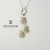 Wisiorek POINT BLANC z białymi koralami / Stobiecki Design / Biżuteria / Wisiory