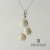 Wisiorek POINT BLANC z białymi koralami / Stobiecki Design / Biżuteria / Wisiory