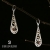 NEURONY- kolczyki srebrno-mosiężne z szampańską cyrkonią / stobieckidesign / Biżuteria / Kolczyki