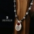 stobieckidesign, Biżuteria, Naszyjniki, PINK & WHITE- naszyjnik z hematytów i kryształu górskiego