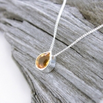 CITRINE TEAR - naszyjnik z cytrynem
