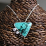 TURQUOISE TRIANGLE - wisior - rezerwacja dla Pani Elzbiety