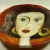 Joanna Lewandowska, Dekoracja Wnętrz, Ceramika, ceramiczna patera z dziewczyną