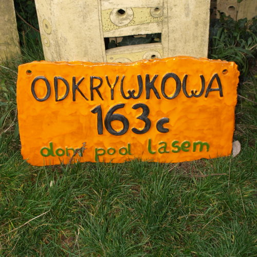 tablica na dom Pani Anny / Joanna Lewandowska / Dekoracja Wnętrz / Ceramika