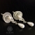 Perłowe meduzy - srebrne kolczyki wire-wrapping z perłami seashell / Alabama Studio / Biżuteria / Kolczyki