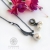 Seashell asymetrycznie - srebrny naszyjnik i kolczyki / Alabama Studio / Biżuteria / Komplety