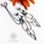 Bronze feathers - ażurowe kolczyki-piórka ze srebra i brązu / Alabama Studio / Biżuteria / Kolczyki