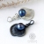 Blue pearl, dark silver - srebrny wisiorek z perłą / Alabama Studio / Biżuteria / Wisiory