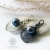 Blue pearl, dark silver - srebrny wisiorek z perłą / Alabama Studio / Biżuteria / Wisiory