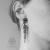 Candy ear cuffs - asymetryczne kolczyki z różowym agatem / Alabama Studio / Biżuteria / Kolczyki
