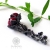 Cherry - srebrne kolczyki kwiaty z jadeitem rubinowym