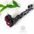 Cherry - srebrne kolczyki kwiaty z jadeitem rubinowym / Alabama Studio / Biżuteria / Kolczyki
