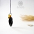 Heban w bursztynach - srebrny wisior wire-wrapping  / Alabama Studio / Biżuteria / Wisiory