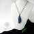 Błękitny meteoryt - unikatowy, srebrny wisior z kryształem pokrytym tytanem / Alabama Studio / Biżuteria / Wisiory
