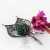 MotyLOVE w miedzi - ażurowe kolczyki ze szmaragdowym jadeitem / Alabama Studio / Biżuteria / Kolczyki