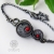 Alabama Studio, Biżuteria, Bransolety, Konstelacja z koralem - srebrna bransoleta z motywem wire wrapping