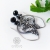 Black shine - srebrne kolczyki  wire wrapping z czarnym spinelem / Alabama Studio / Biżuteria / Kolczyki