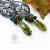 Zielone rusałki - srebrne kolczyki z cyrkoniami i kryształami Swarovskiego / Alabama Studio / Biżuteria / Kolczyki