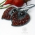 Garnet leaves - srebrne kolczyki z granatami i cytrynami / Alabama Studio / Biżuteria / Kolczyki