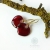 Alabama Studio, Biżuteria, Kolczyki, Ruby - kolczyki wire wrapping z rubinową emalią