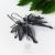 Black orchids III - srebrne kolczyki kwiaty