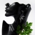 Black orchids III - srebrne kolczyki kwiaty / Alabama Studio / Biżuteria / Kolczyki