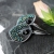 Zielona rosa - wyjątkowe, srebrne kolczyki wire wrapping z platerowanymi spinelami / Alabama Studio / Biżuteria / Kolczyki