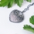 Mgły nad jeziorem - elegancki, srebrny wisior wire wrapping z kwarcem szarym / Alabama Studio / Biżuteria / Wisiory
